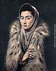 El Greco Famous Paintings - Lady with a Fur